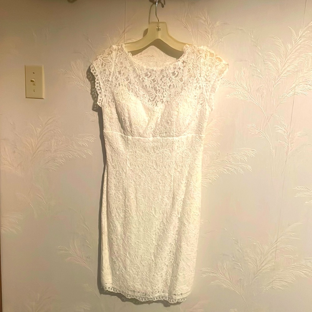 db studio White lace dress